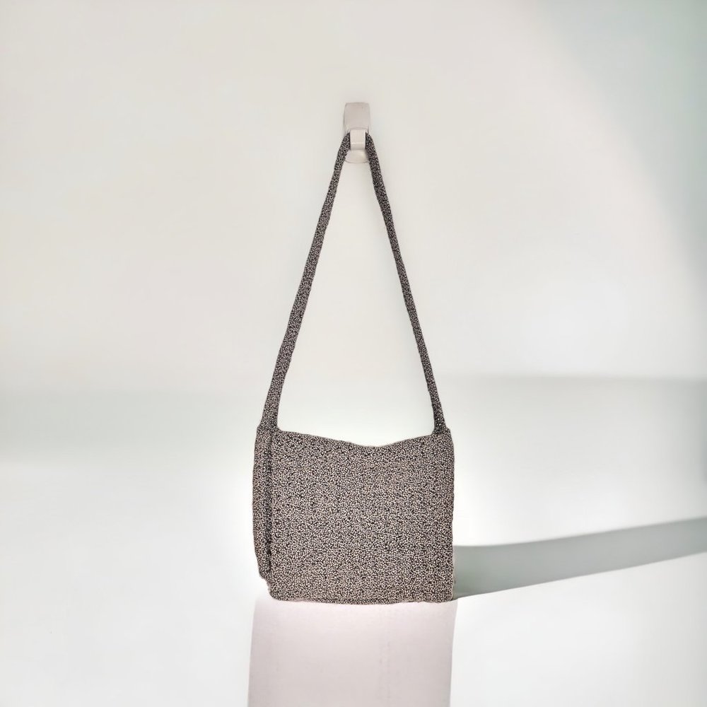 Carrie Forbes Vintage Woven Crochet Boho Crossbody Purse Bag